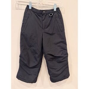 Lands' End Kids Snow Pants Insulated Black Winter Ski Snowboard NWOT Size 5